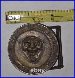 1950s Brass Jaguar Cars LTD Coventry Belt Buckle Coin Shaped Very Rare