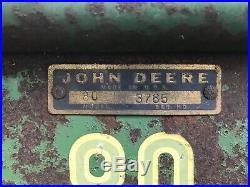 1964 John Deere 80 Brass Tag Dump Cart Lawn Trailer (rare! Very Low Serial #!)