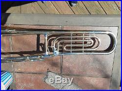 1971 Olds Recording Model Trombone VERY RARE F ATTACHMENT TRI COLOR HORN
