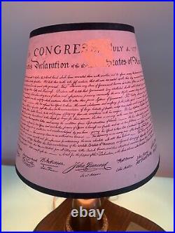 1976 Declaration of independence table lamp (Very Rare) 1976 200th Anniversary