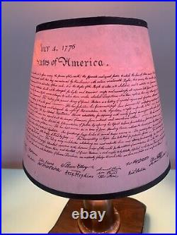 1976 Declaration of independence table lamp (Very Rare) 1976 200th Anniversary