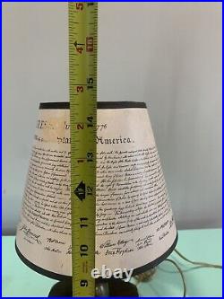 1976 Declaration of independence table lamp (Very Rare) 1976 200th Anniversary