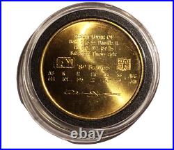 1990 Bandai Brass Coin Robin Yount Near Mint Very Rare 1 of 6 Logo On His Neck