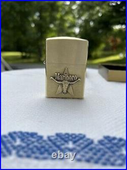 1992' Very Rare Marlboro Zippo Brass Lighterunusedno Personal Engraving