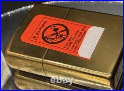 1999 Zippo Egyptian Vulture Treasures From Tomb Brass Lighter Very Rare