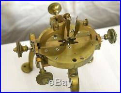 19th C. Brass Triple Escapement Depthing Tool Swiss VERY RARE