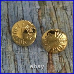 2 Pcs Auth Louis Vuitton Brass Rivets Polished, In Usable Condition, Very Rare