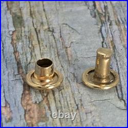 2 Pcs Auth Louis Vuitton Brass Rivets Polished, In Usable Condition, Very Rare