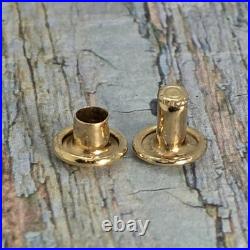 2 Pcs Auth Louis Vuitton Brass Rivets Polished, In Usable Condition, Very Rare