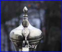 26 cm antique very rare RASLAN Dallah with signature brass 19th 1.010 gramm