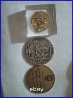 3 Very Rare Christianity/Catholic Medals Made Of Brass University Of Notre Dame