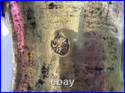 33 cm antique very rare RASLAN Dallah with Hallmark brass 19th 1.950 grams