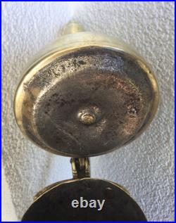 35 cm antique very rare RASLAN Dallah with Hallmark brass 19th 1.400 gramm
