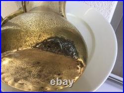 35 cm antique very rare RASLAN Dallah with Hallmark brass 19th 1.400 gramm