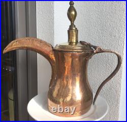 37 cm Dallah copper brass 2,1 kg antique very rare collectible old 19 century