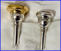 40s RUDY MUCK Bb TUBA mthp Eb shank GOLD RIM/CUP. VERY RARE! 30mm med deep