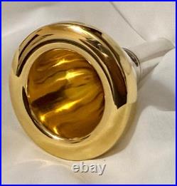 40s RUDY MUCK Bb TUBA mthp Eb shank GOLD RIM/CUP. VERY RARE! 30mm med deep