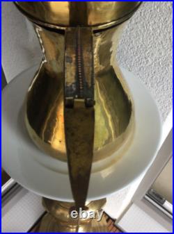 44 cm Big Dallah brass antique with signature VERY OLD and RARE 2,5 kg