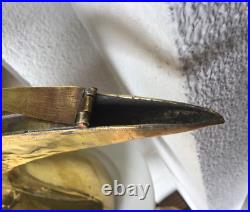 44 cm Big Dallah brass antique with signature VERY OLD and RARE 2,5 kg