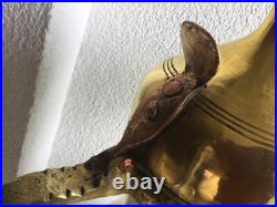 44 cm Big Dallah brass antique with signature VERY OLD and RARE 2,5 kg
