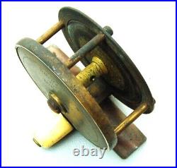 A Rare Very Early Vintage Eaton & Deller Brass 2.5 Inch Reel (1006)