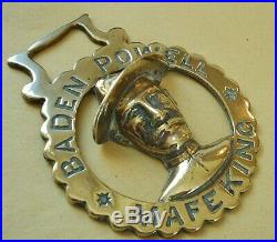 A Very Rare Baden Powell Mafeking Antique Horse Brass