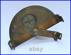 A Very Rare Canivet Graphometer With Solid Brass Plate Dated 1764