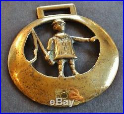 A Very Rare Early Cast Horse Brass A Carter With Whip