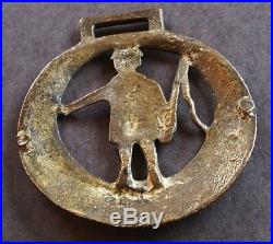 A Very Rare Early Cast Horse Brass A Carter With Whip