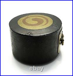 A Very Rare/Fine Korean Copper/Brass Inlaid Circular Iron Box-18th /19th C