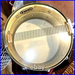 A Very Rare Yamaha Brass Recording Snare With Factory Die Cast Hoops SD 496