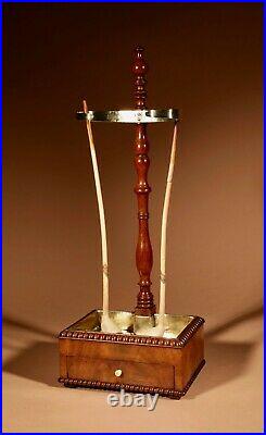 A very decorative and Rare Mahogany and Brass Clay Pipe Stand circa 1820