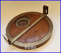 A very rare 18th century French surveying plain table made in brass and wood