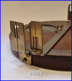 A very rare 18th century French surveying plain table made in brass and wood