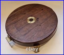 A very rare 18th century French surveying plain table made in brass and wood