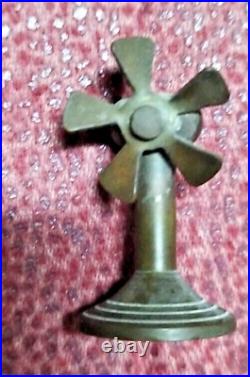 A very rare handmade antique brass fan placed in American and European museums