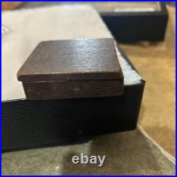 A very rare mahogany cased pocket compass