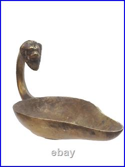 ANTIQUE ITALIAN OIL LAMP BRASS 17th CENTURY VERY RARE