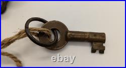 ANTIQUE heavy large brass S R (Sothern Railway) Padlock 1909 VERY RARE