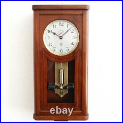 ATO Wall TOP! Clock STRIKING! Feature! Antique VERY RARE Electric CHIME Restored
