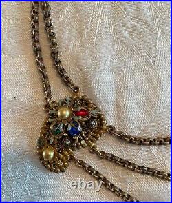 Alexander KordaThief of Bagdad necklace, brass, variety of settings, very RARE