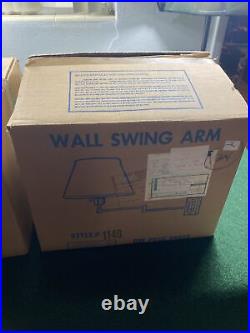 Alsy Wall Swing Arm Brass Lamps #1149 80s Vintage Brand New Very Rare Lights