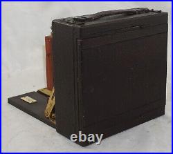 American Camera Co. 4x5 Folding Camera with Red Bellows & Brass Lens VERY RARE