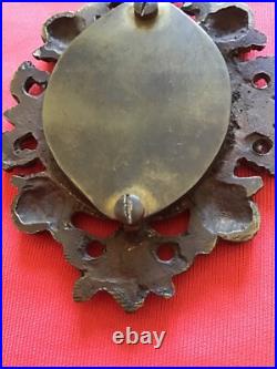 Ancient brass relic of Saint Rita from the clothes very rare 1930th Italy