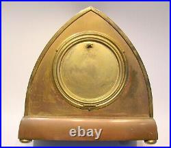 Ansonia C. 1900's Very Rare Brass Clock 8 3/4 Tall Complete-need Some Service