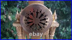 Antique 1855 French Gilt Bronze Japy Freres Mantle Clock VIDEO VERY RARE READ