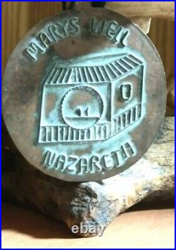 Antique Art Brass Mary's Well Nazareth Holy Land A Very Old Rare Piece Gift
