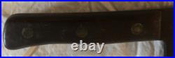 Antique BRIDDELL Meat Cleaver Solid Steel 15Very Rare Brass Rivets Pre-war