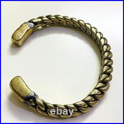Antique Brass Bracelet, Hand Made, Luxury, Golden Color, Very Rare