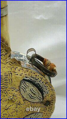 Antique Brass & Copper Gun Powder FlaskVery OldRare